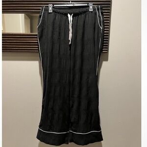Jason Wu Black With White Piping Pajama Pants XL